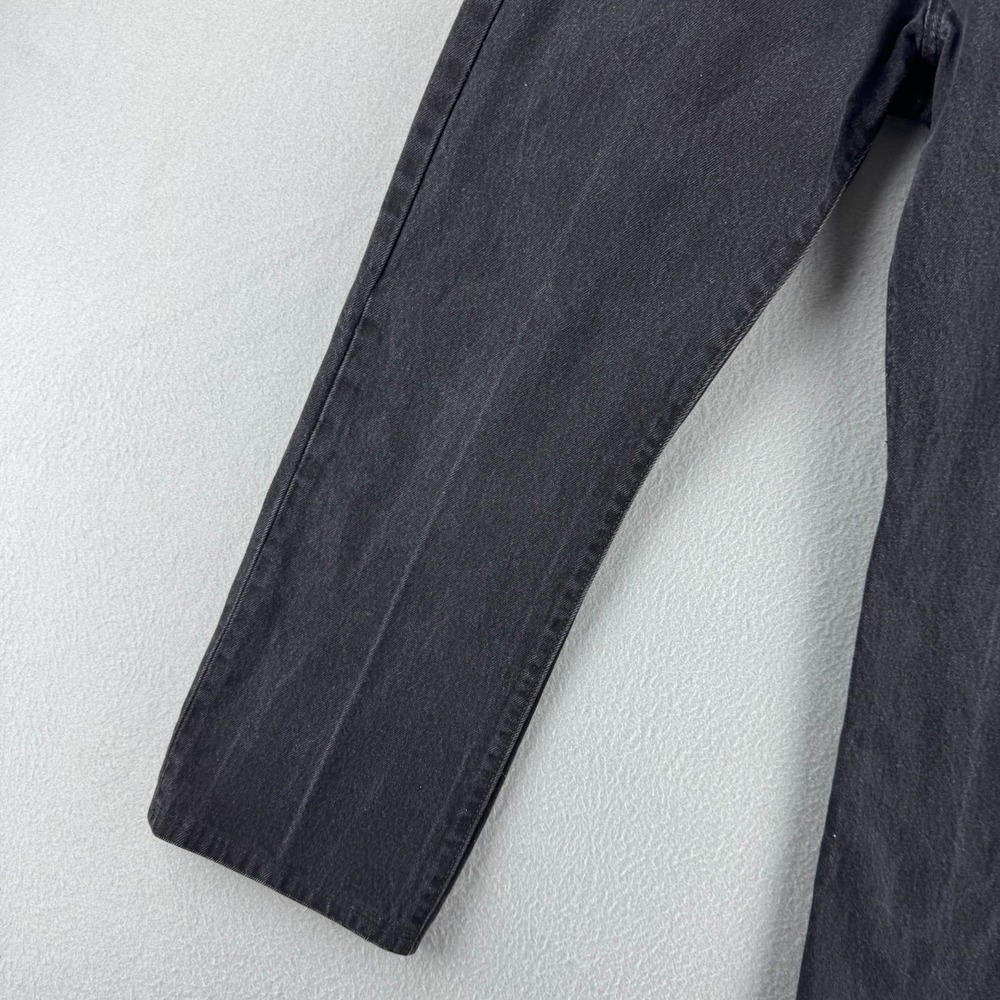 Levis Jeans Mens 33 (Fits 31x26) Black 501 Straight Leg Button Fly Y2K 2000s - Picture 3 of 16